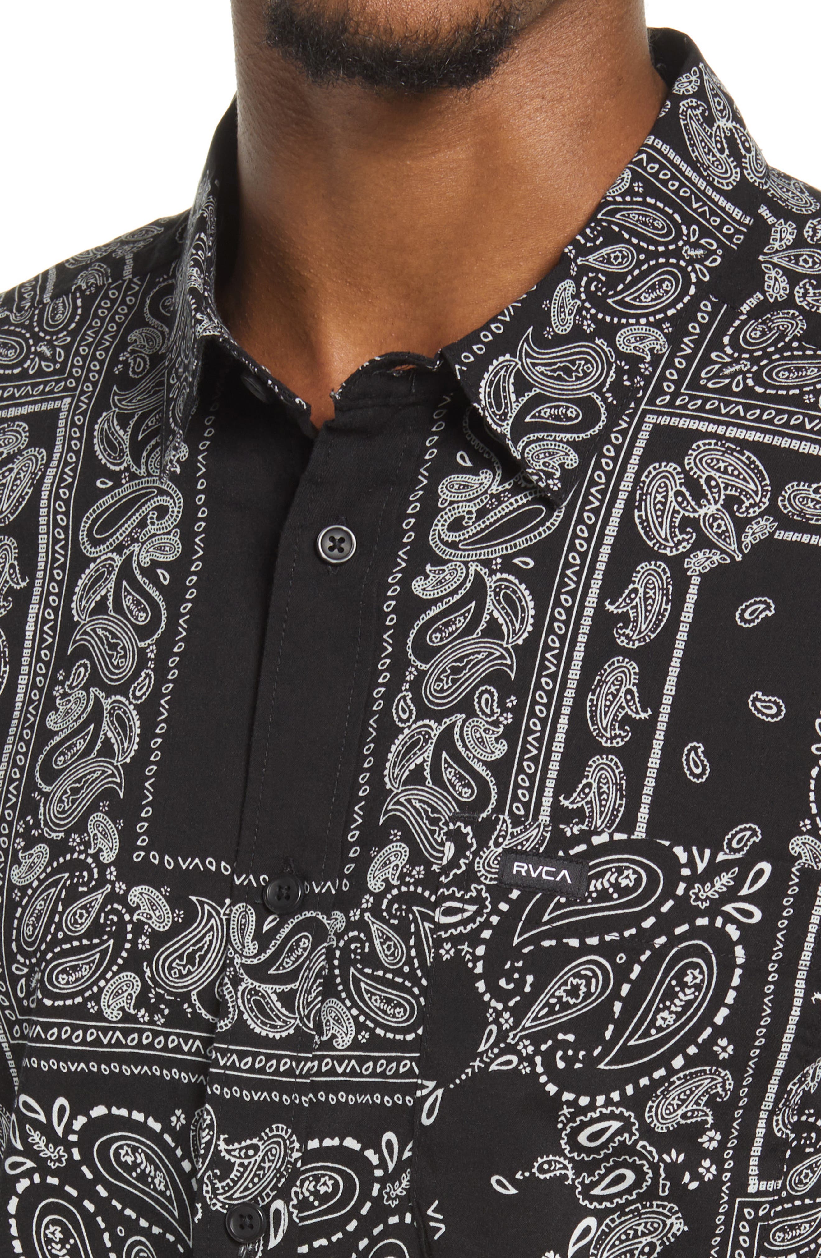 rvca paisley shirt