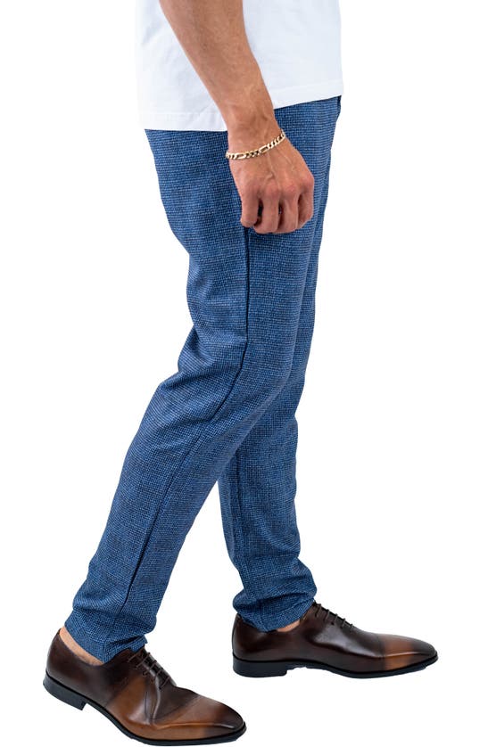 Maceoo Mélange Skinny Pants In Blue