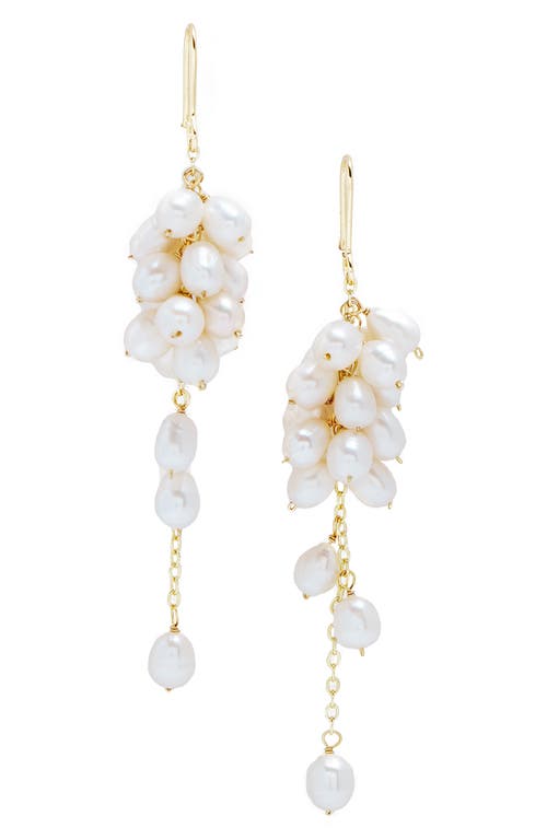 Shop Saachi Pearl Vineyard Dangle Earrings In Gold