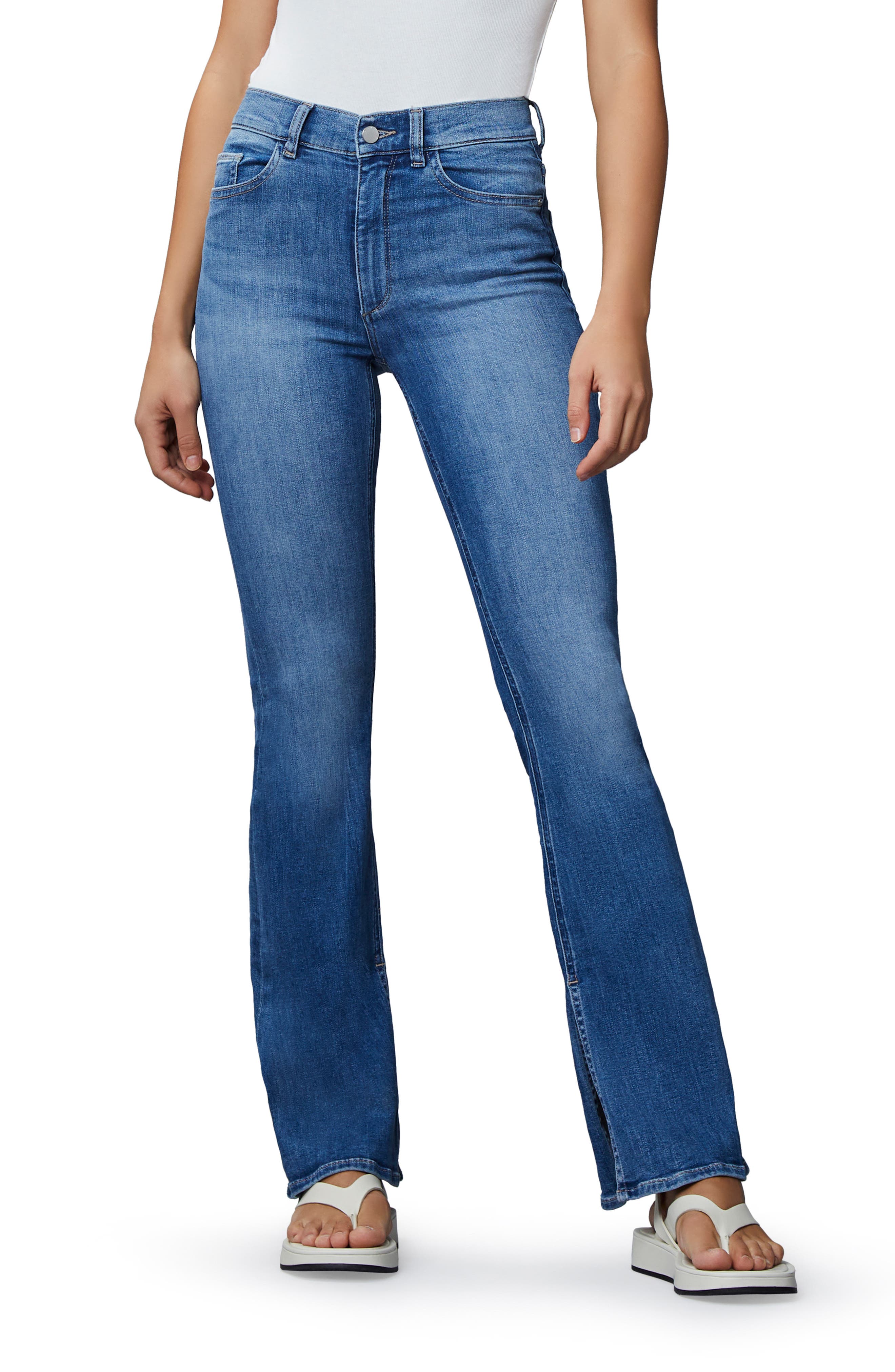 DL1961 Womens Bridget Mid Rise Bootcut Jeans