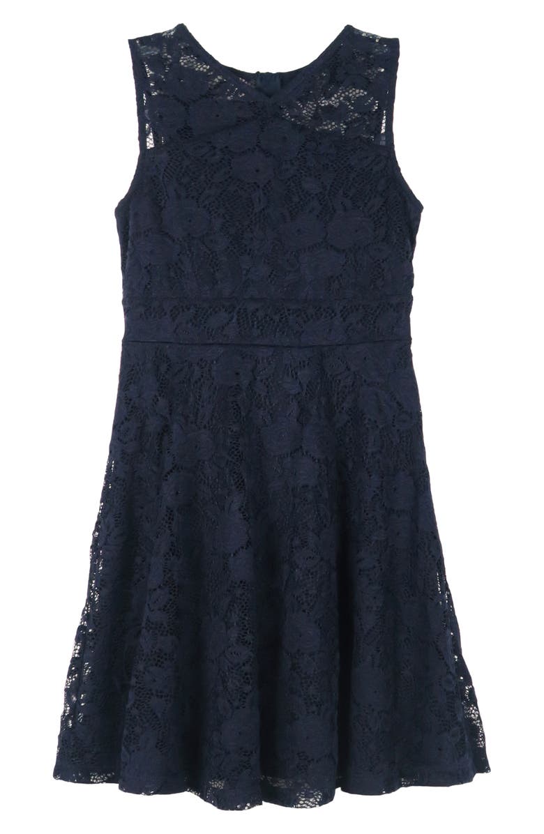 Zunie Kids' Lace Fit & Flare Dress | Nordstrom