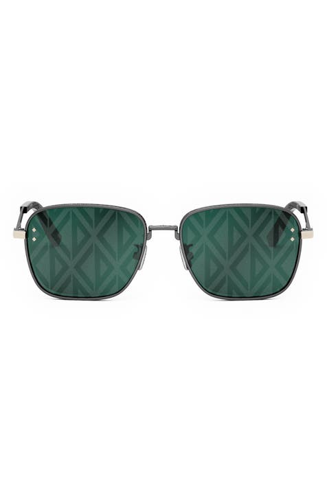 2021 New Fashion Diamond Square Sunglasses Men Vintage Brand
