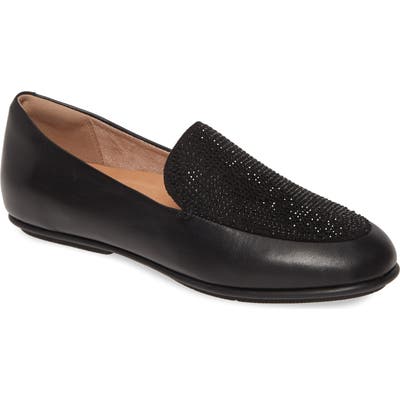 Fitflop Lena Crystal Embellished Loafer, Black