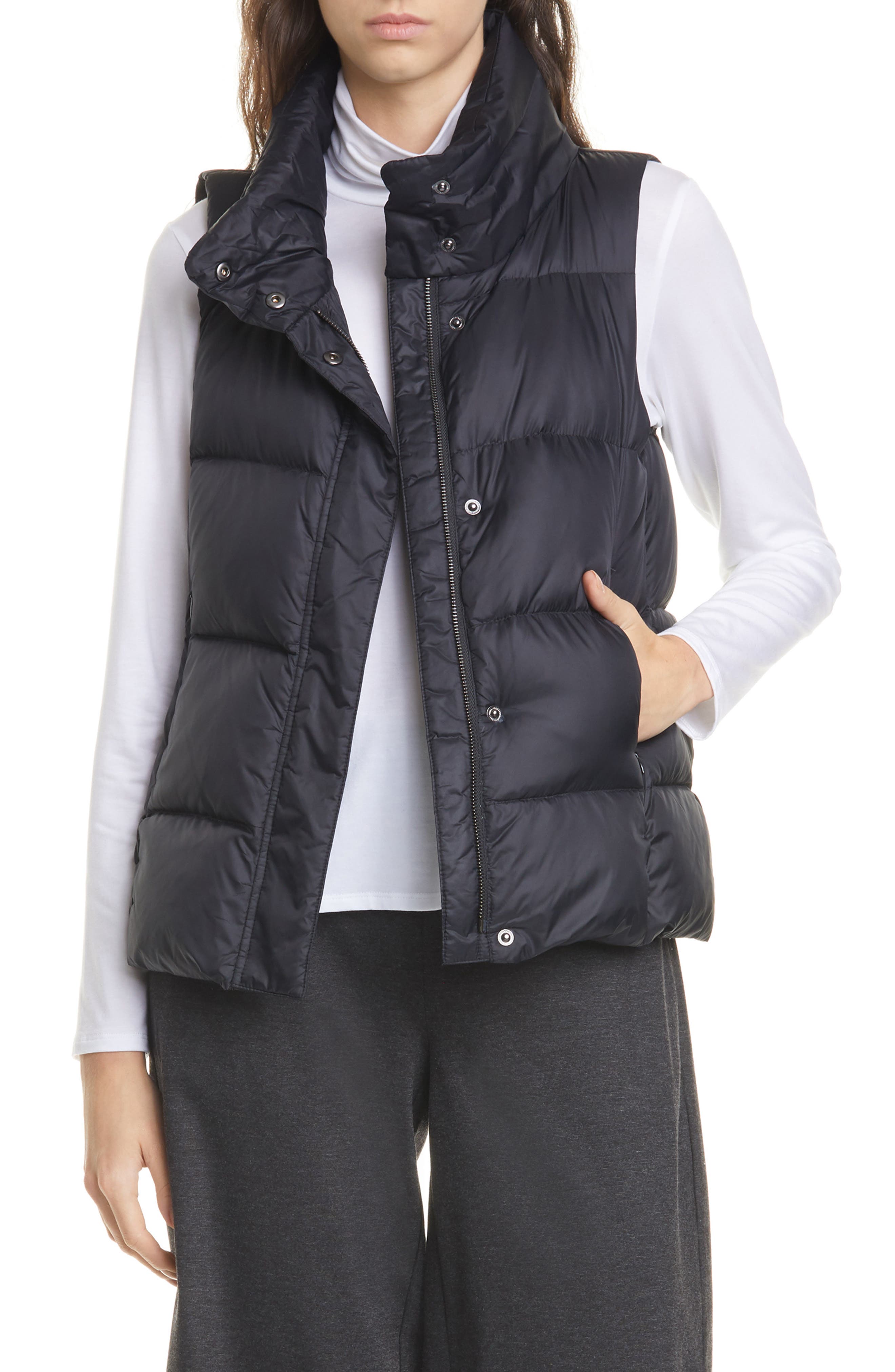 eileen fisher puffer vest