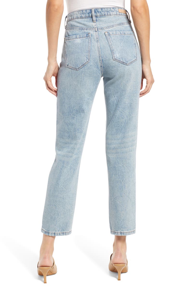 BLANKNYC The Madison Sustainable Ripped Knee Crop Jeans | Nordstrom