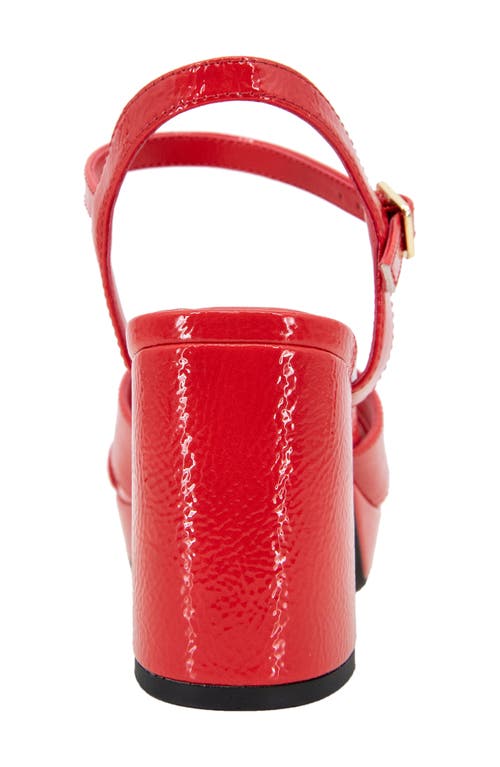 Shop Reaction Kenneth Cole Reeva Ankle Strap Platform Sandal In Red