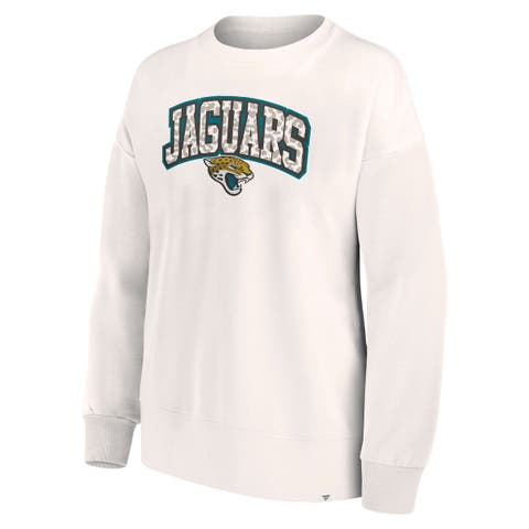 Women's Refried Apparel White Jacksonville Jaguars Crop Dolman