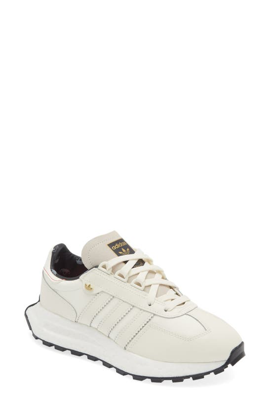Adidas Originals Retropy E5 Sneaker In Off White/ Off White/ Gold