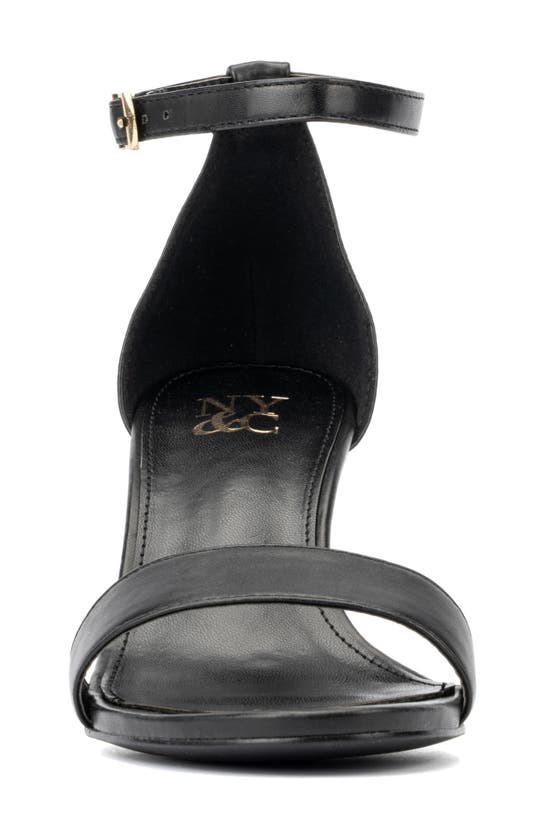 Shop New York And Company Sharona Wedge Sandal In Black