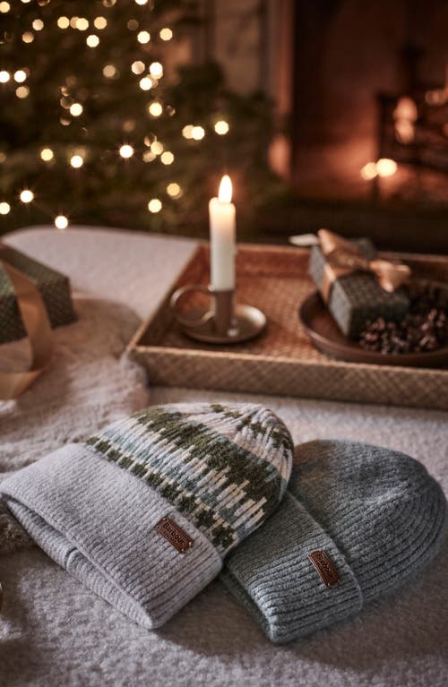 Barbour Pendle Cuff Beanie In Soft Mint