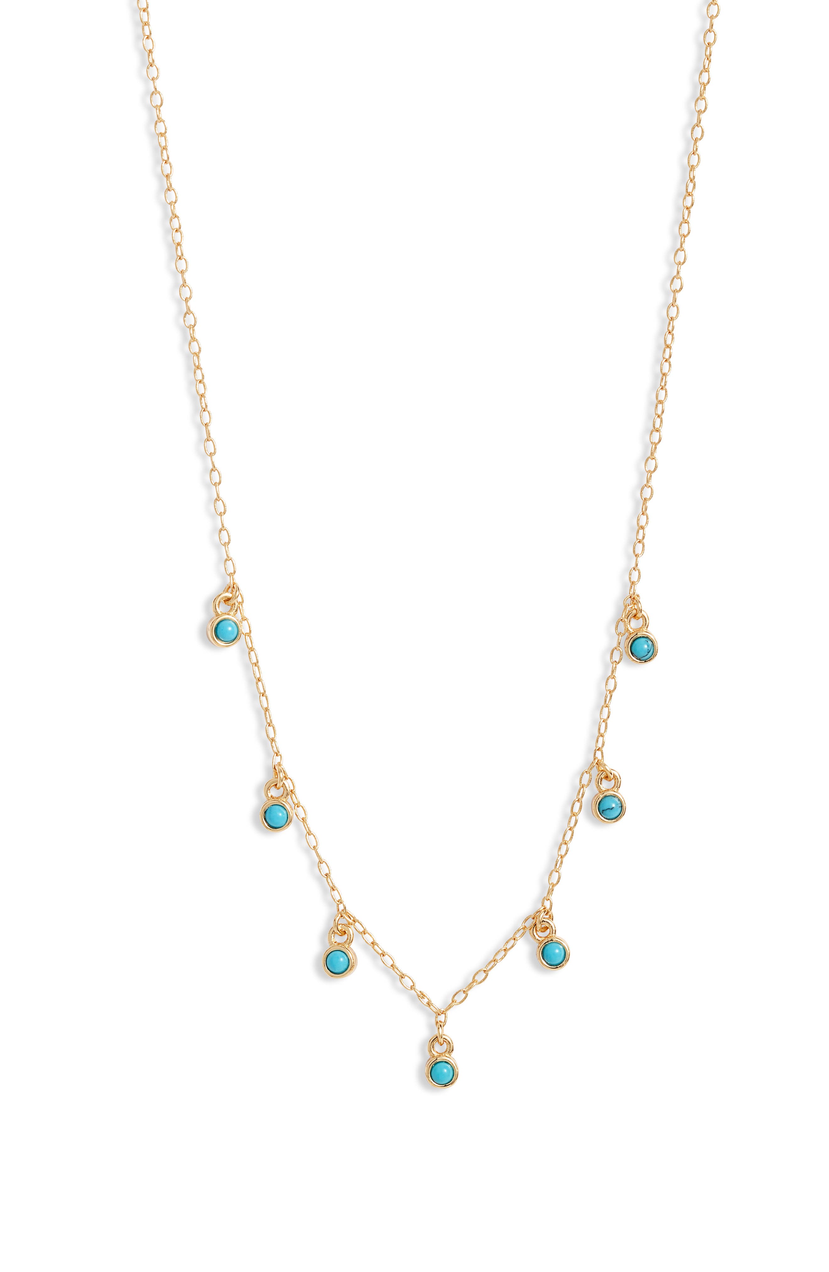 Stone Station Frontal Necklace