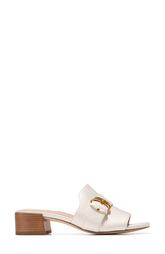 Shop Cole Haan Crosby Slide Sandal In Ivory Leather Natural