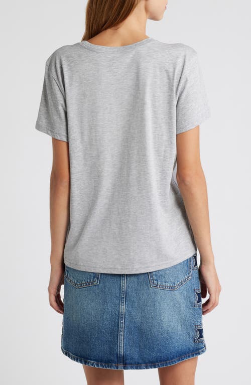 Shop Rails Classic Cotton T-shirt In Heather Grey