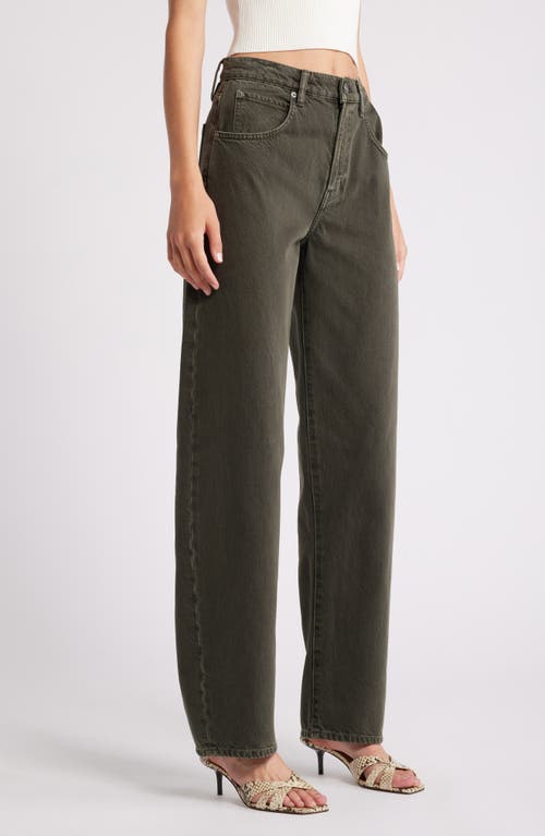 Shop Frame High Waist Barrel Jeans In Serpentine