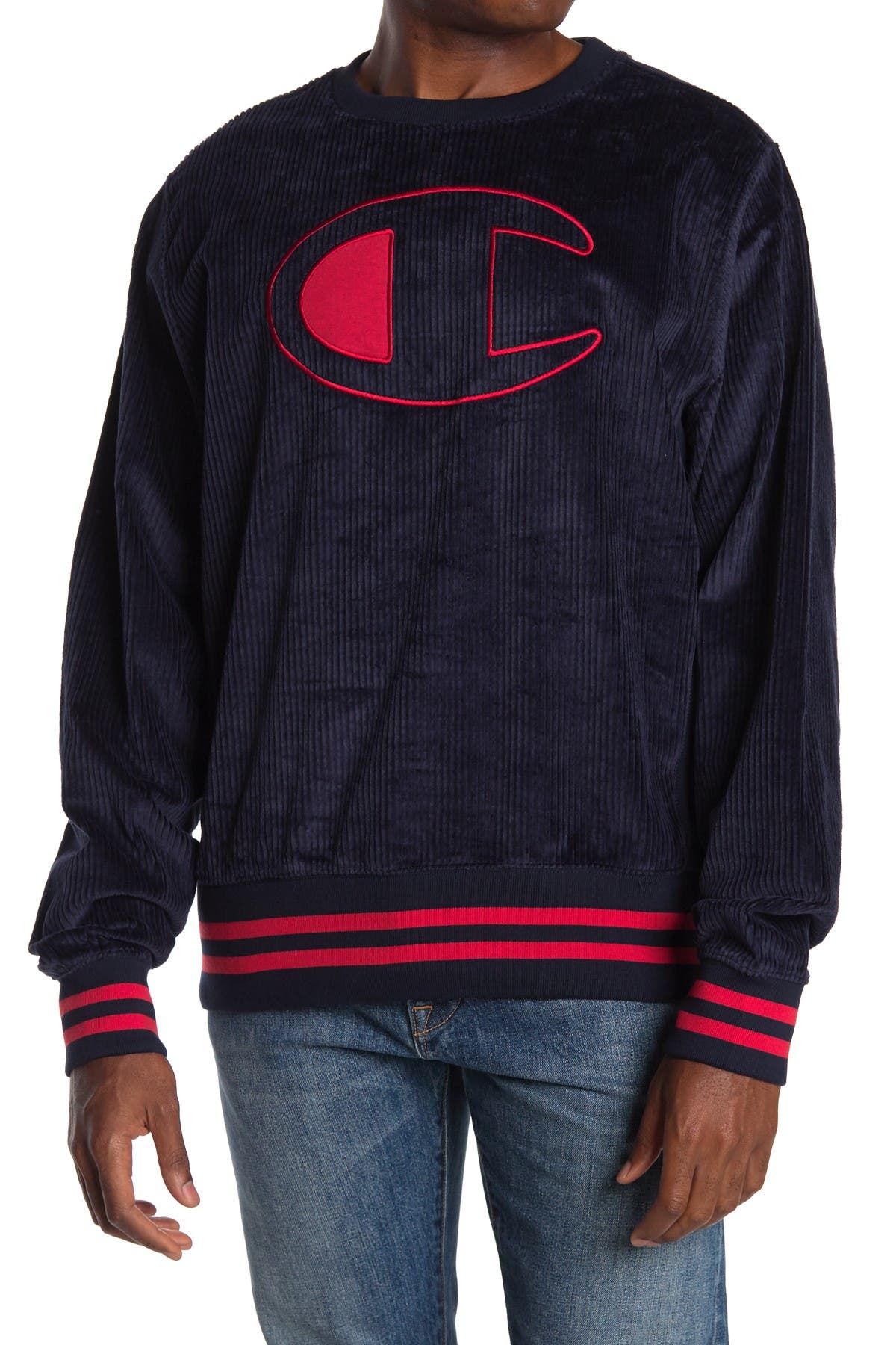 champion corduroy sweatshirt