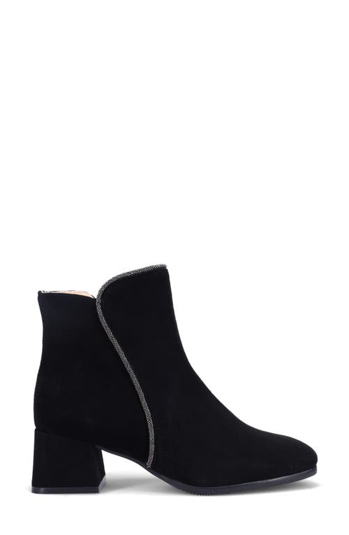 Ron White Janelle Water Resistant Bootie In Onyx Suede
