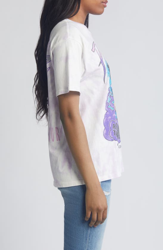 Shop Daydreamer Prince Live Cotton Graphic T-shirt In Lilac Spiral