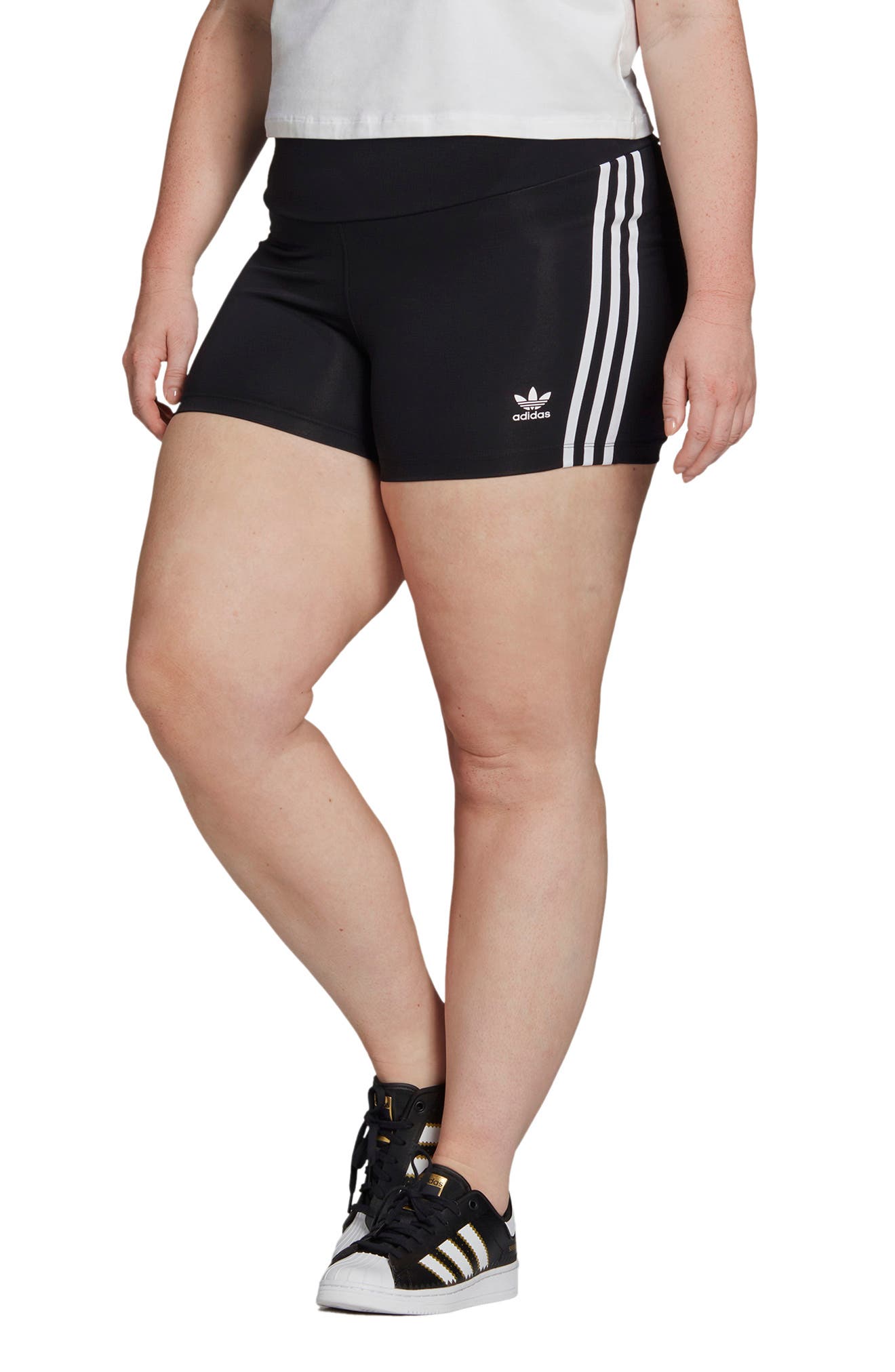 womens adidas shorts black