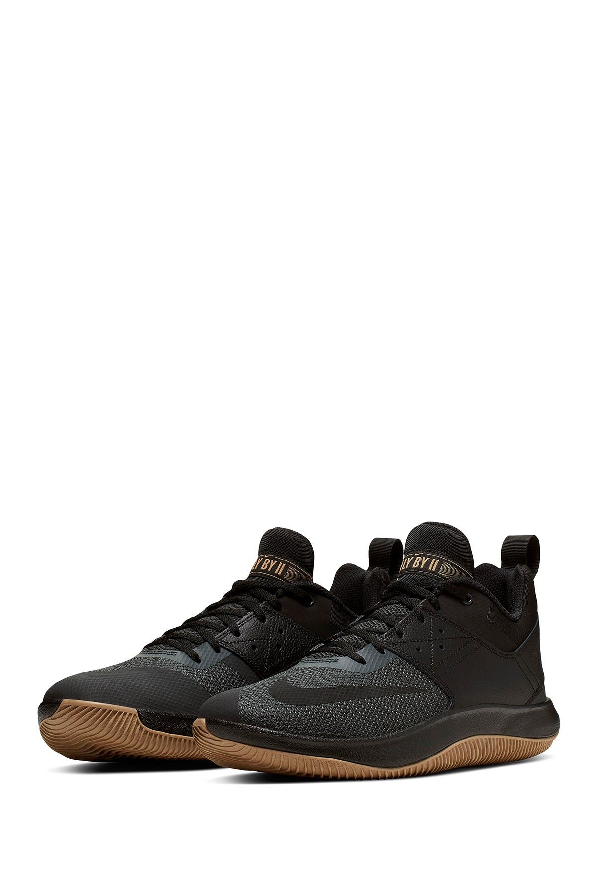 nike flyby low black and gold