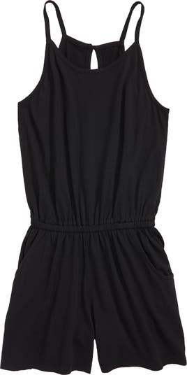 Habitual Girl Habitual Kid Corrie Cotton Blend Romper | Nordstromrack