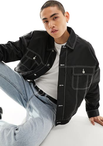 Nylon sales trucker jacket