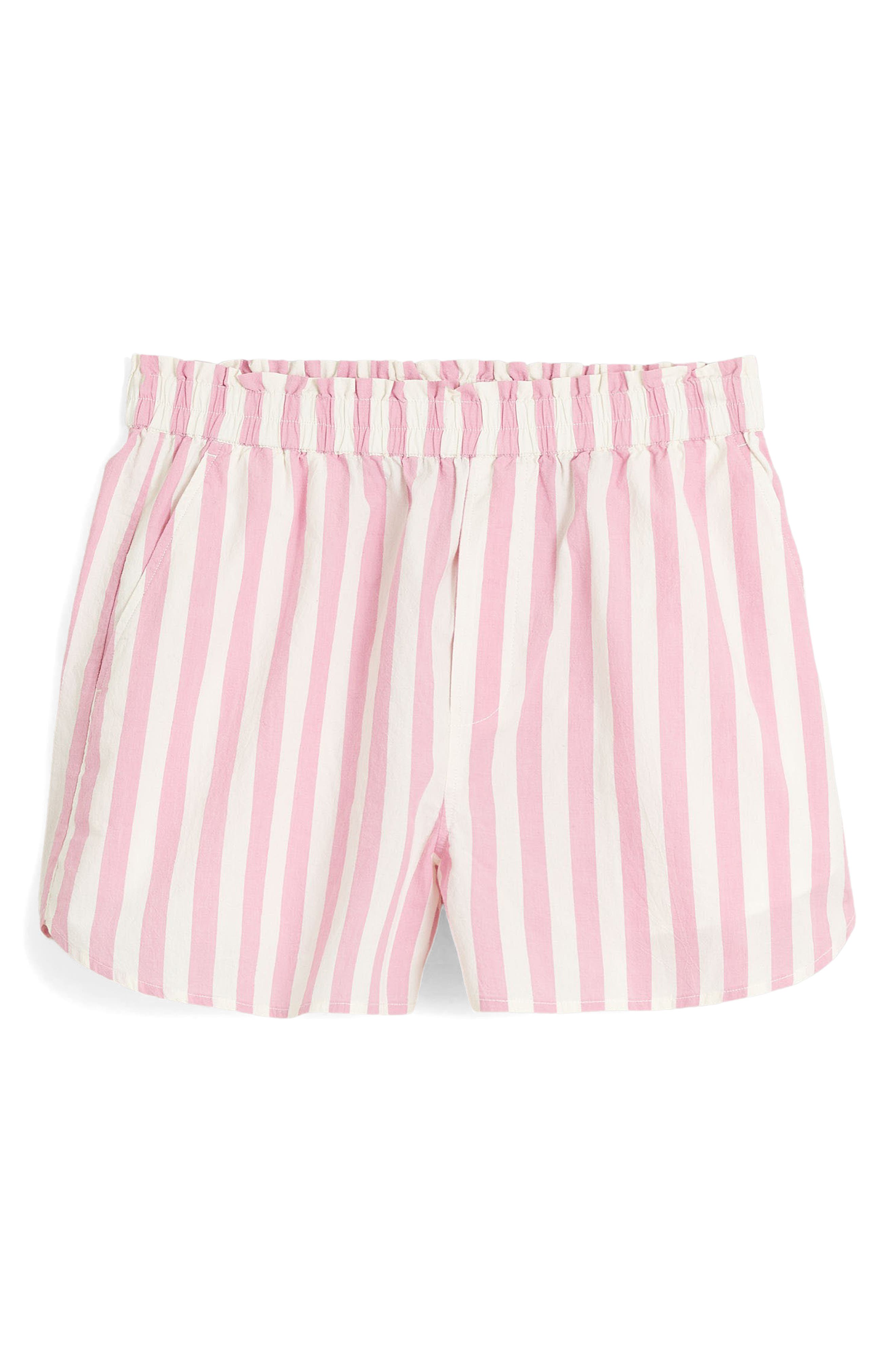 THE ANDAMANE drawstring waist poplin shorts - Pink