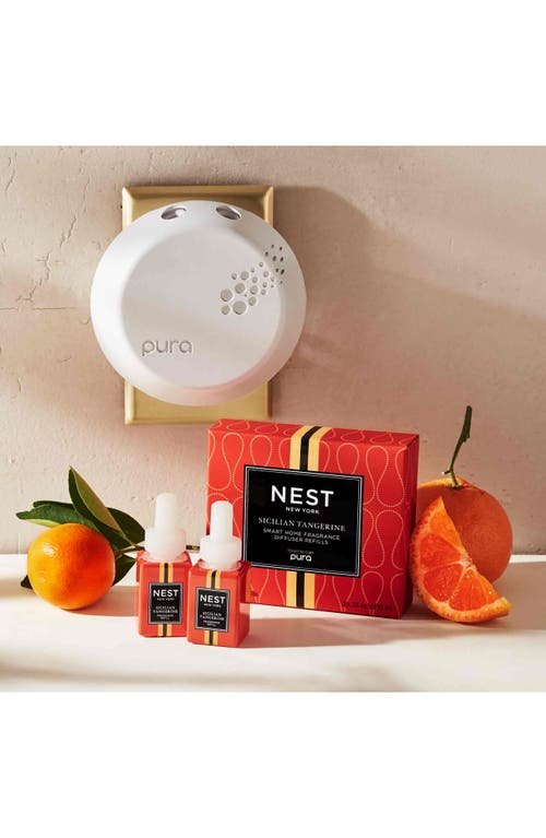 Shop Nest New York X Pura Home Fragrance Diffuser Refill Duo In Sicilian Tangerine