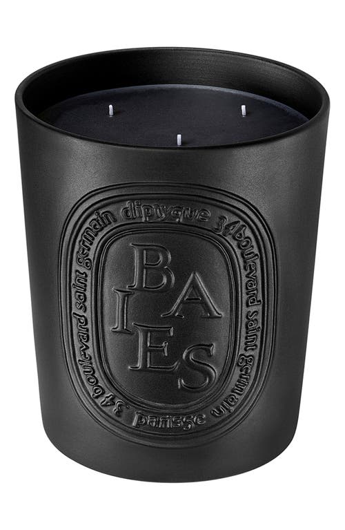 Diptyque Baies (Berries) Large Scented Candle in Black Vessel