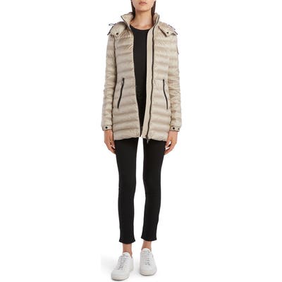 Moncler Menthe Hooded Lightweight Down Puffer Jacket