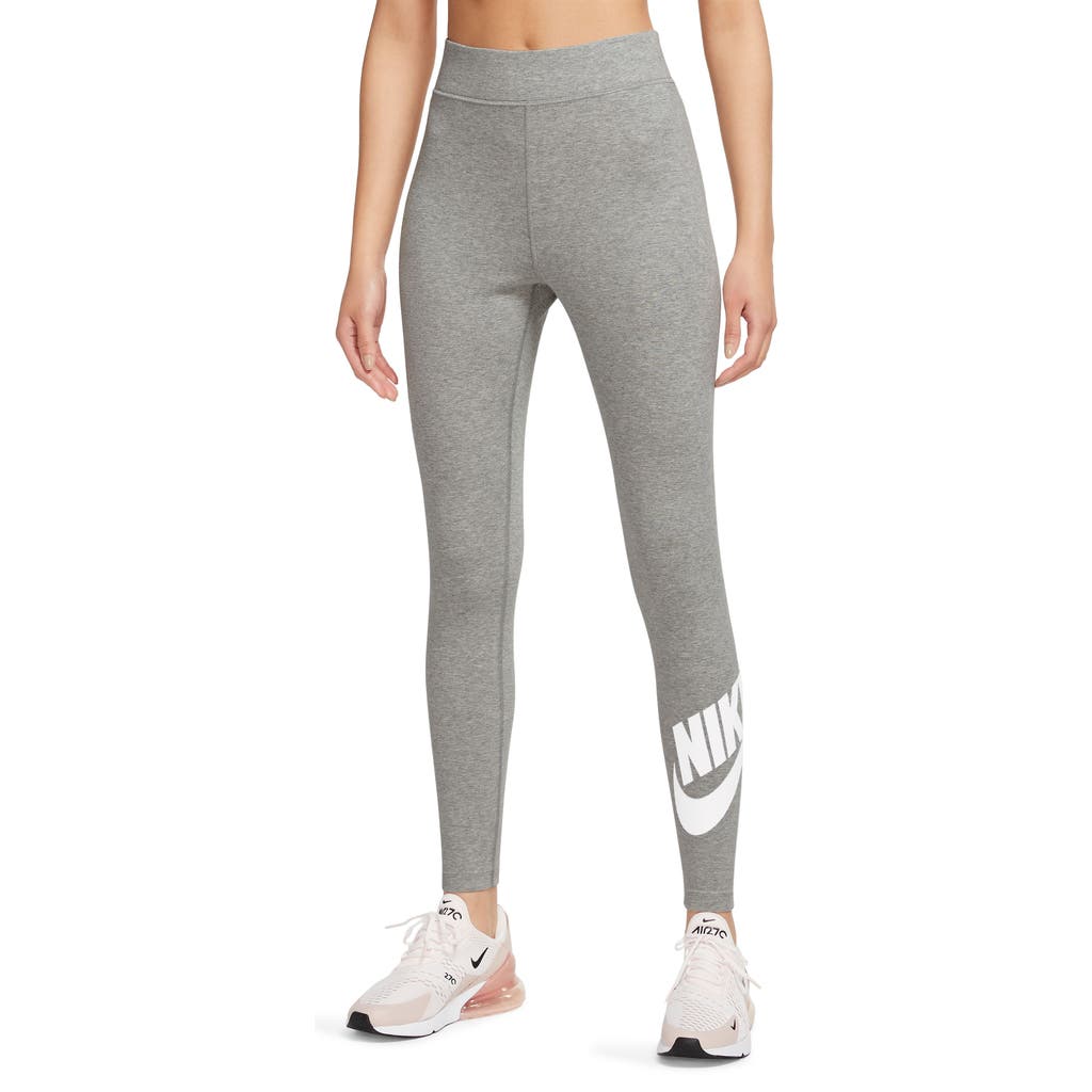 Nike Sportswear Classics High Waist Graphic Leggings In Gray