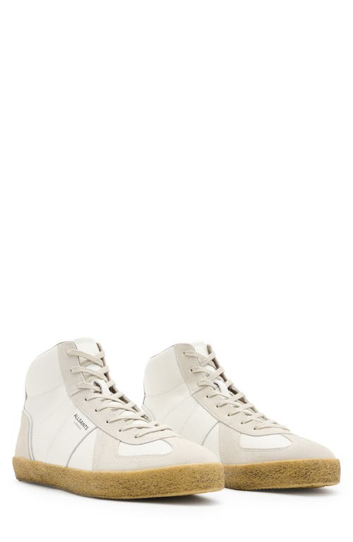 Shop Allsaints Jaimee High Top Sneaker In White/gum