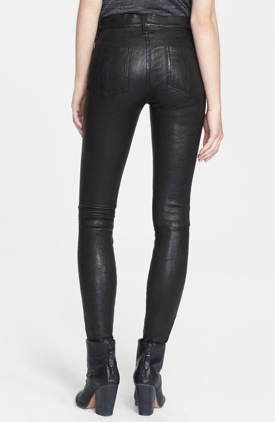 rag & bone/JEAN Lambskin Leather Skinny Pants | Nordstrom