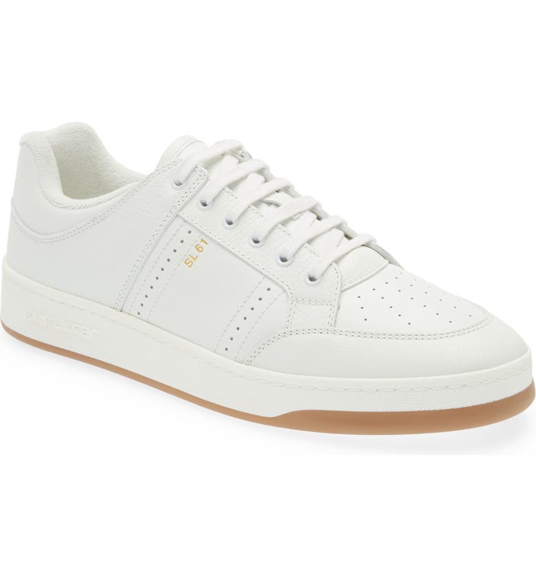 SL/61 Grained Leather Low Top Sneaker