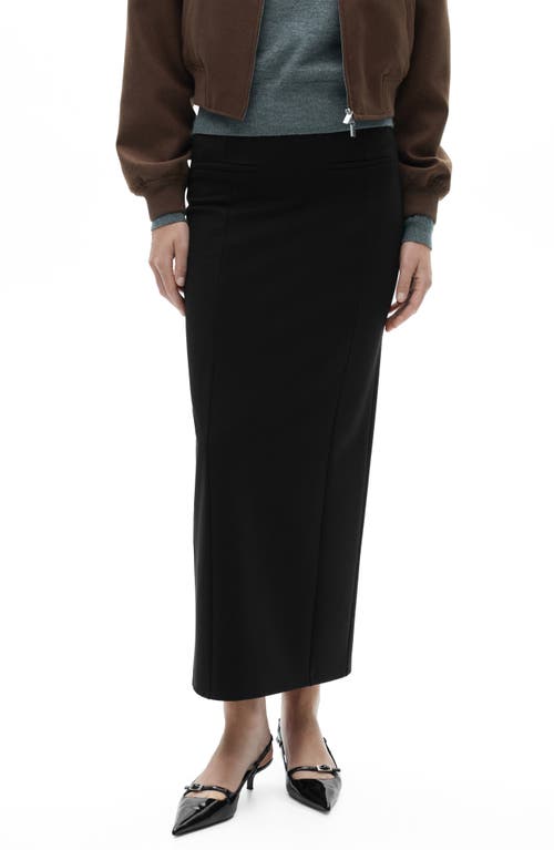 Mango Maxi Pencil Skirt In Black