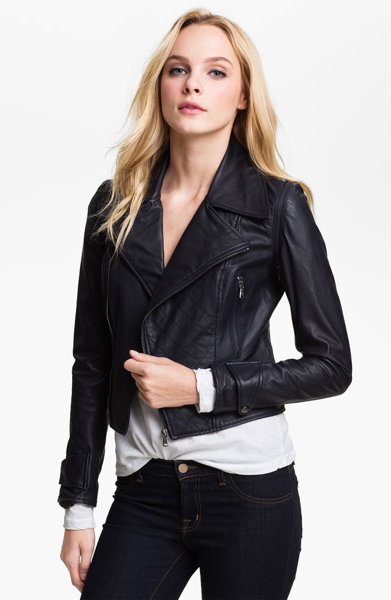 Kenna-T Convertible Quilted Leather Biker Jacket | Nordstrom