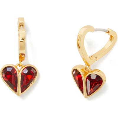 Kate Spade New York Rock Solid Heart Huggie Hoop Earrings