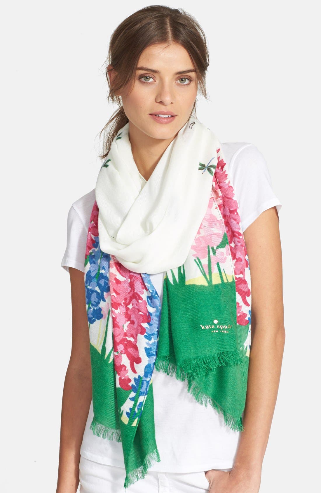 kate spade new york 'delphinium' scarf Nordstrom
