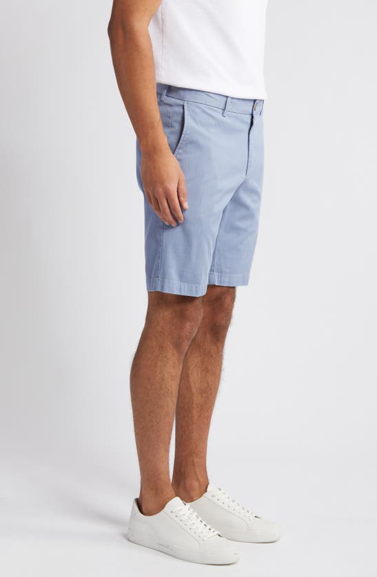 Shop Scott Barber Stretch Cotton & Silk Shorts In Country Blue