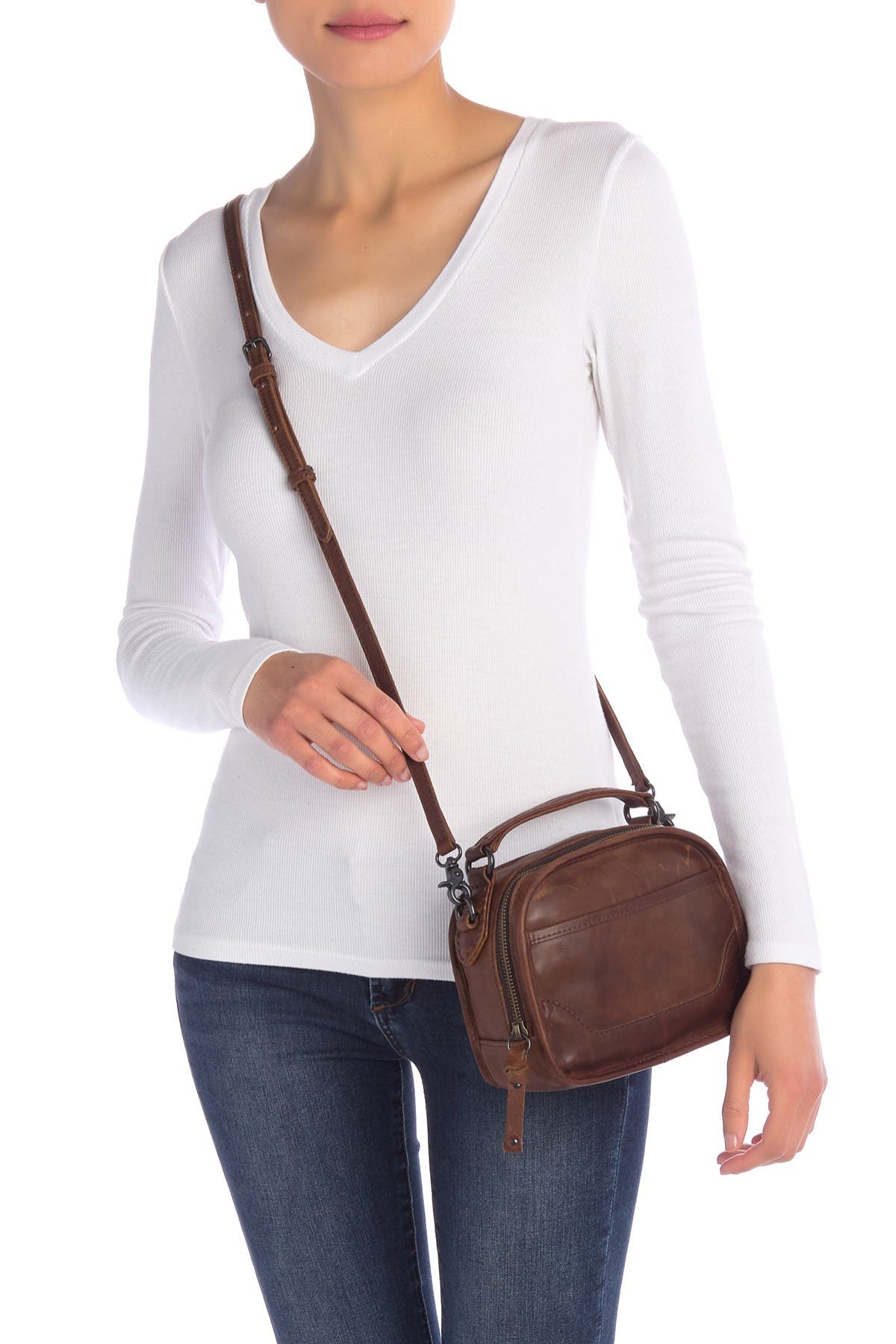 Frye Melissa Top Handle Leather Crossbody Bag Nordstrom Rack