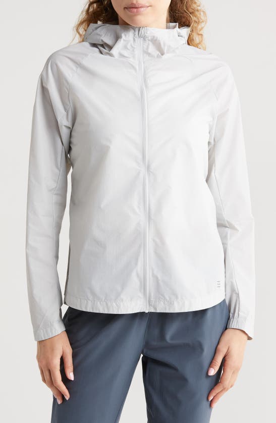Shop Free Fly Headwind Water Repellent Jacket In Light Grey