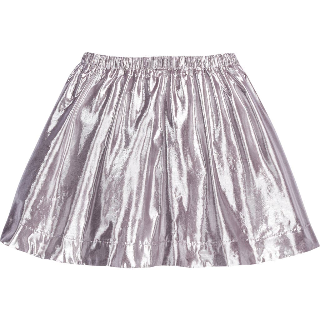 Bisby Kids' Metallic Circle Skort In Sugarplum Metallic