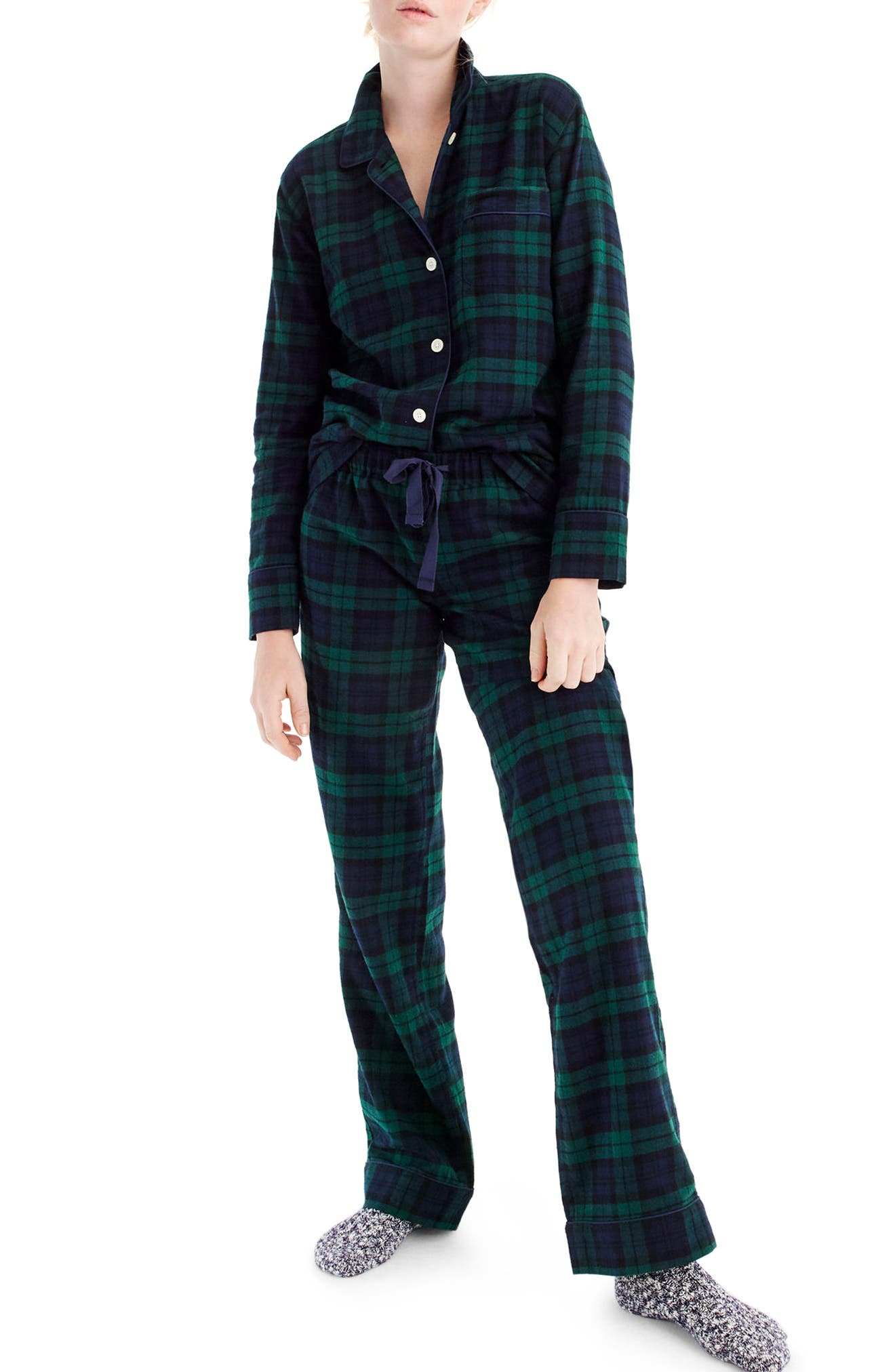 J.Crew Blackwatch Flannel Pajamas Nordstrom