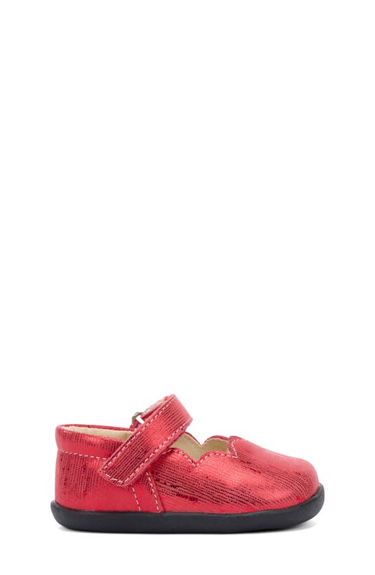 See Kai Run Susie Mary Jane In Red Metallic