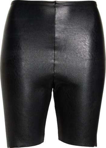 commando Women's Faux Leather Bike Shorts, Black, X-Small : :  Clothing, Shoes & Accessories