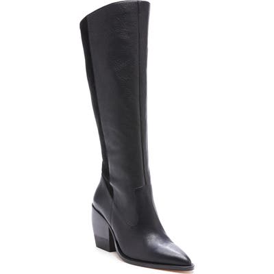 Sole Society Maja Knee High Boot, Black