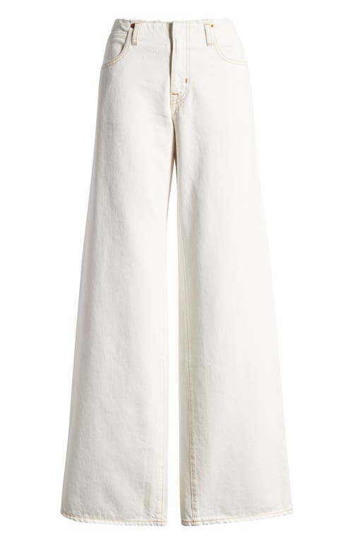 Mica No Waistband Wide Leg Jeans in Natural White