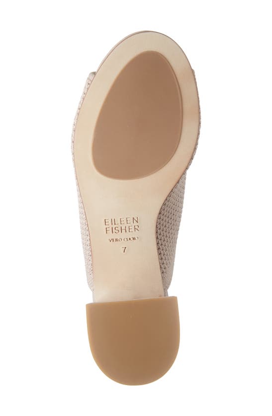 Shop Eileen Fisher Fave Block Heel Slide Sandal In Light Pink Knit
