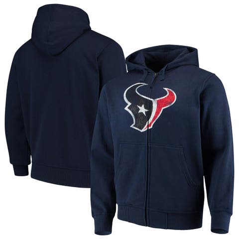 Men's G-III Sports by Carl Banks Navy Houston Texans Quarter-Zip Pullover  Jacket