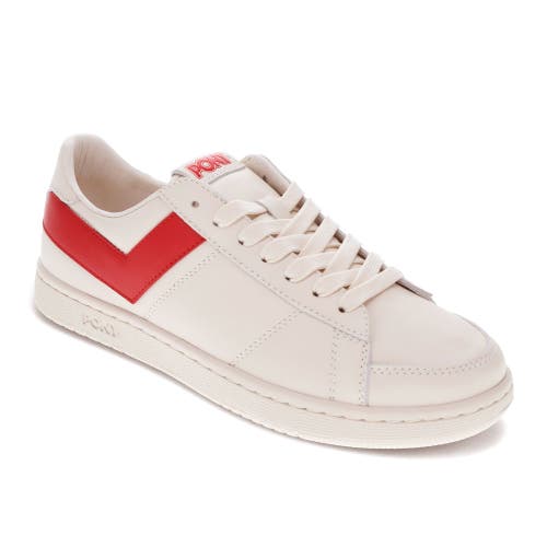 Pony M-80 Low Sneakers In Off White/red