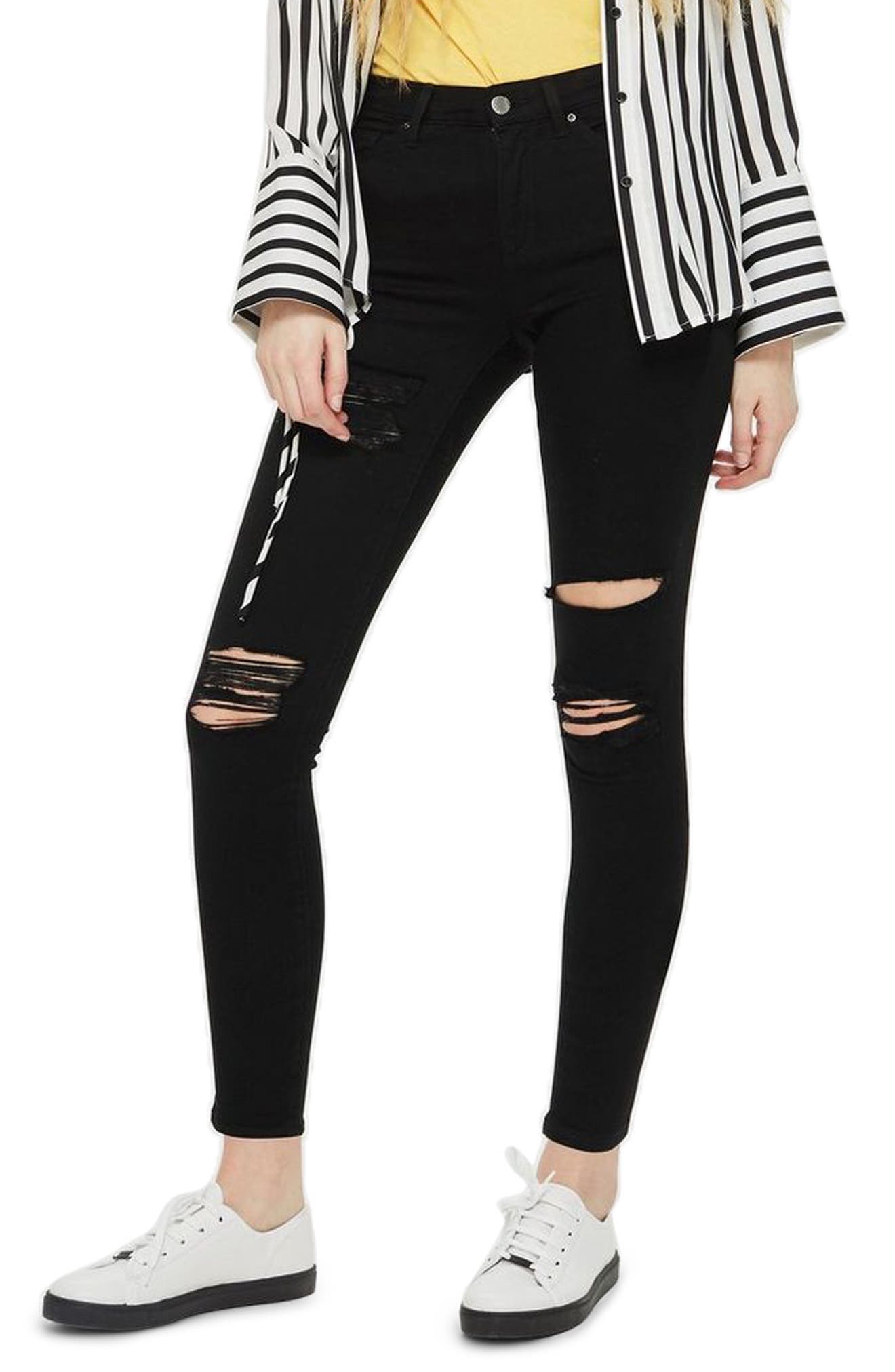 Topshop Jamie Super Ripped Skinny Jeans 
